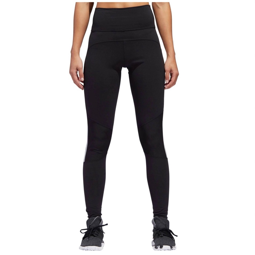 Adidas Believe This High-Rise 3-Stripe Tights - Picture 4 of 8